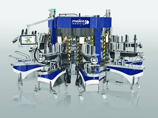 Mak Rotary - Up to 5 removable modules, Rotary Self-Adhesive Labelling Machines up to 5 Removable Modules